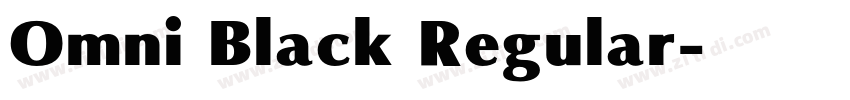 Omni Black Regular字体转换